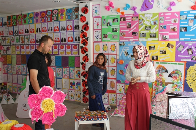 Gonca Anaokulu Yıl Sonu Sergisi açtı