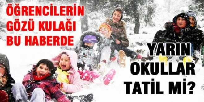 OKULLAR TATİL Mİ?