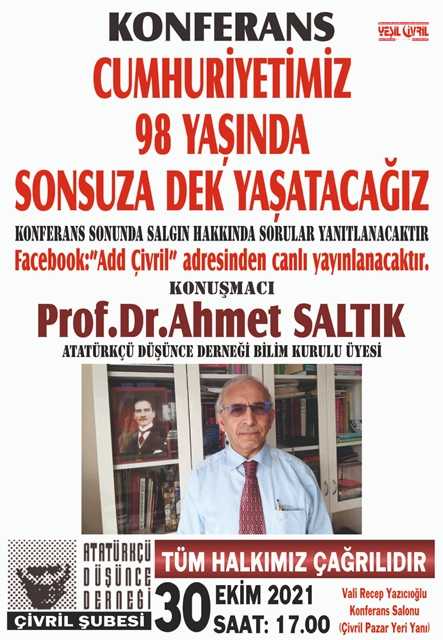 ADD CUMHURİYET KONFERANSI DÜZENLİYOR