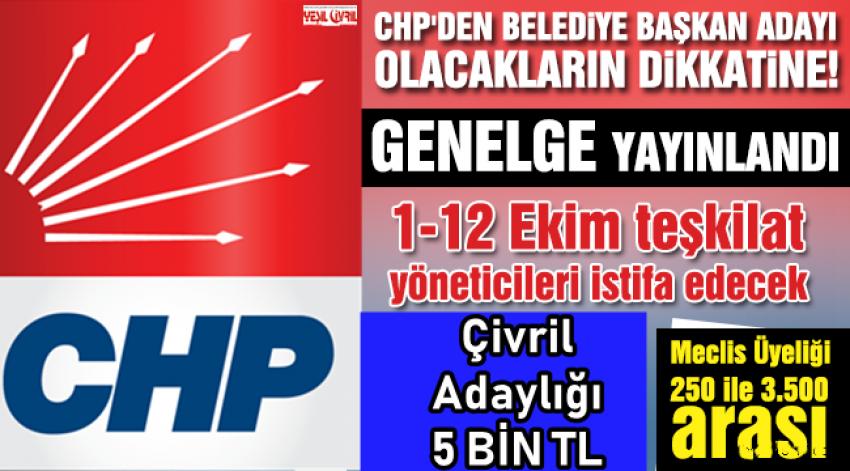 CHP’DE ADAYLIK HAFTASI