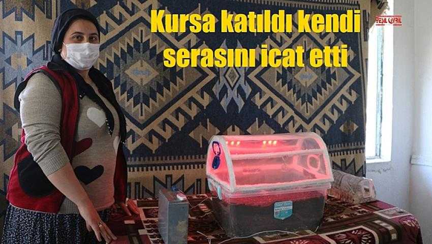 KURSA KATILDI KENDİ SERA PROJESİNİN GELİŞTİRDİ