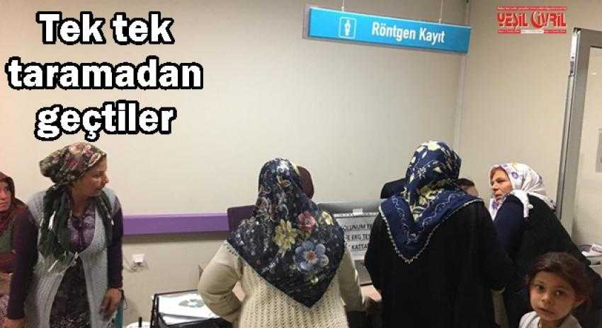 ÇİVRİL’DE KADINLARA MEME KANSERİ TARAMASI YAPILDI