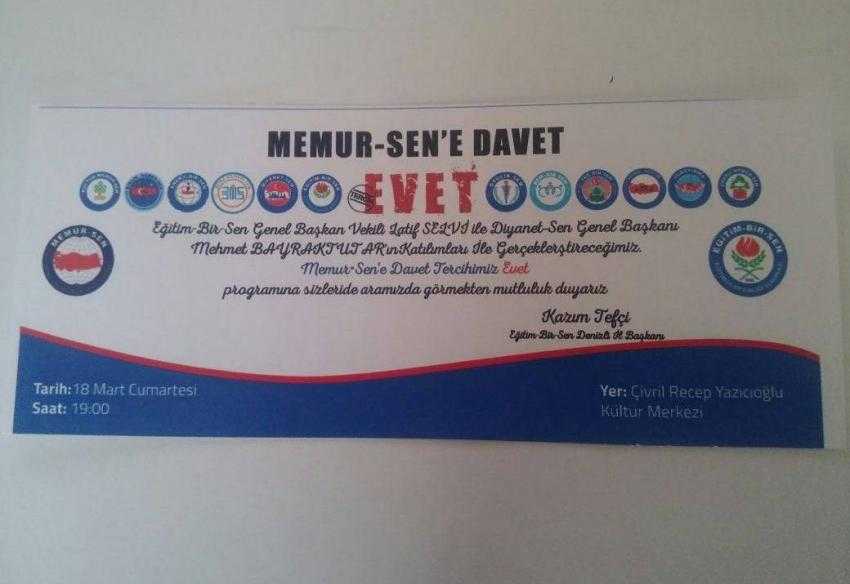 EĞİTİM BİR SEN’DEN TERCİH EVET KONFERANSI