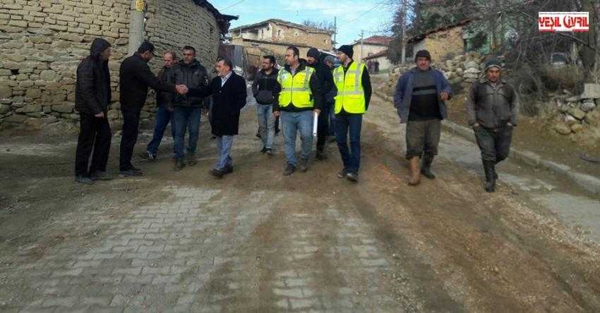DESKİ ÖZDEMİRCİ MAHALLESİNDEKİ ÇALIŞMALARI KONTROL ETTİ