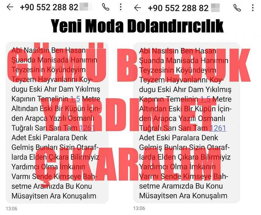 ŞİMDİ DE ‘GÖMÜ BULDUK’ DİYE DOLANDIRIYORLAR