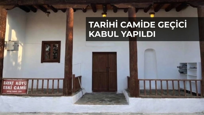 Bayat Camii’ndeki Su Sızıntısı Giderildi, Geçici Kabul Yapıldı