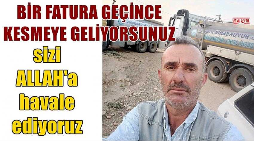 ÇİVRİLLİ MUHTARDAN SU KESİNTİSİNE TEPKİ