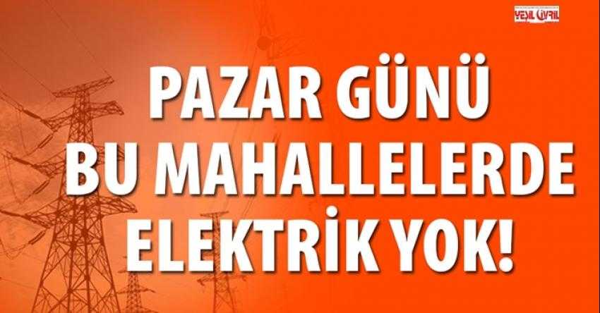 PAZAR GÜN KESİNTİ YAPILACAK
