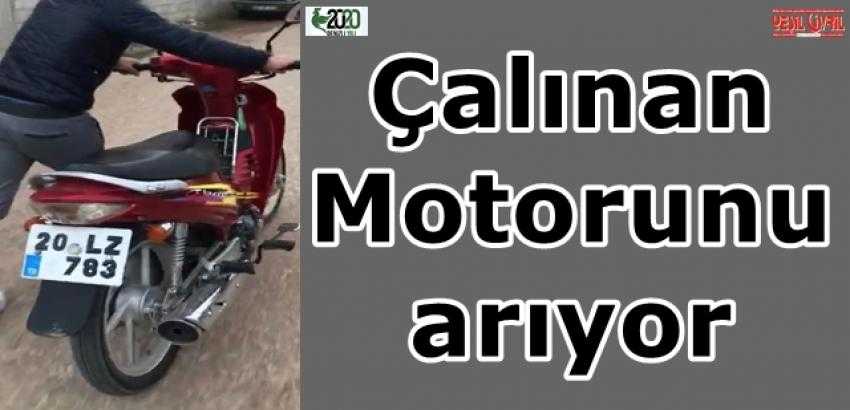 MOTORU ÇALANI SOSYAL MEDYADA ARIYOR