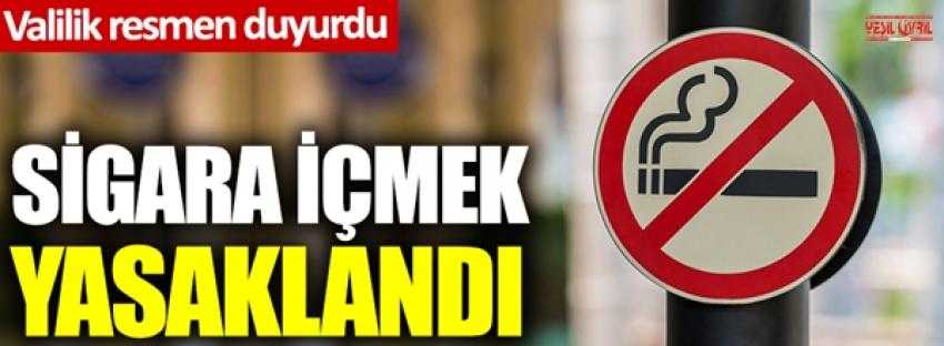 AÇIK ALANDA SİGARA İÇMEK YASAKLANDI