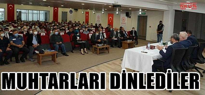 ÇİVRİLLİ MUHTARLARIN TALEP VE ÖNERİLERİNİ DİNLEDİLER