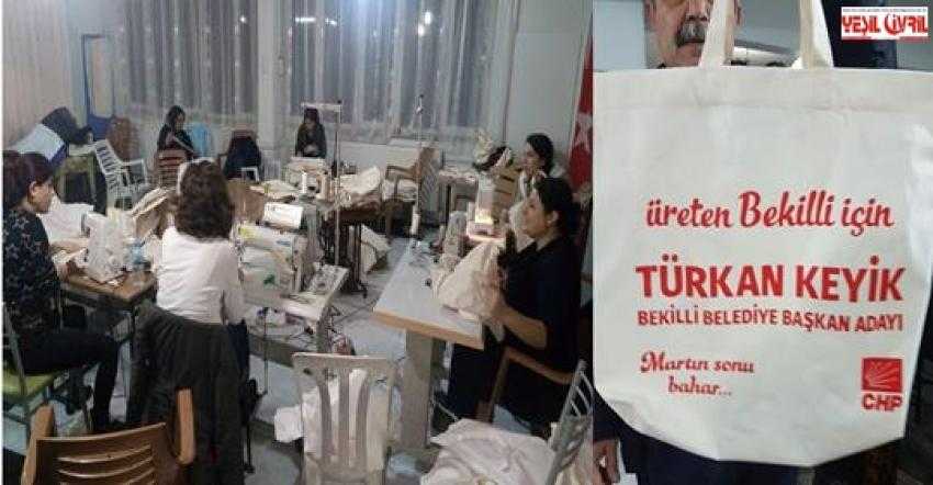 BAŞKAN ADAYI İLÇEYE ATÖLYE KURDU